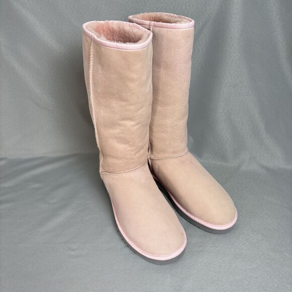 New UGG Classic Tall Sz 10 Baby Pink Collectors Grey Sole Retired EXTREMELY RARE - Picture 8 of 16